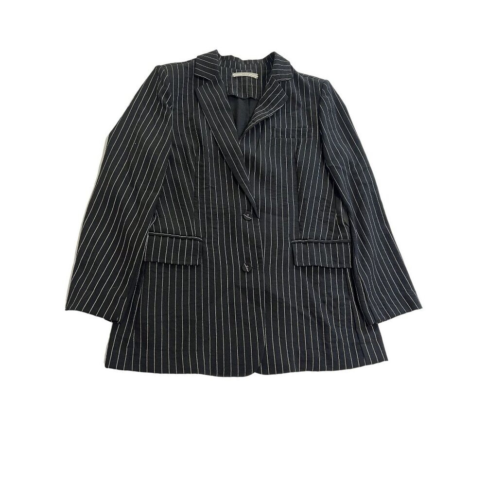 AOTC Pinstripe Blazer in Black